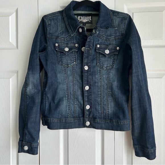 Rock and Roll Cowgirl Denim Jean Jacket Medium - Picture 1 of 4